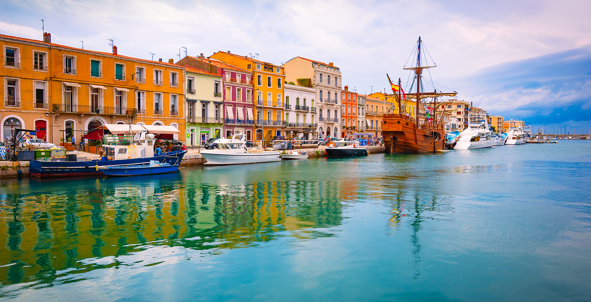 Sete, Venice of Languedoc, southern France.